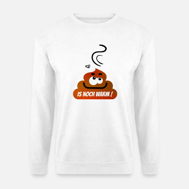 Lustiger Kack Haufen :-) - Unisex Pullover - Weiß