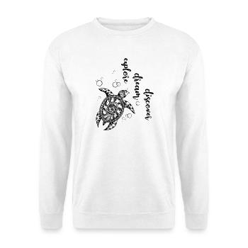 Explore Dream Discover - Unisex Sweatshirt - white - Front