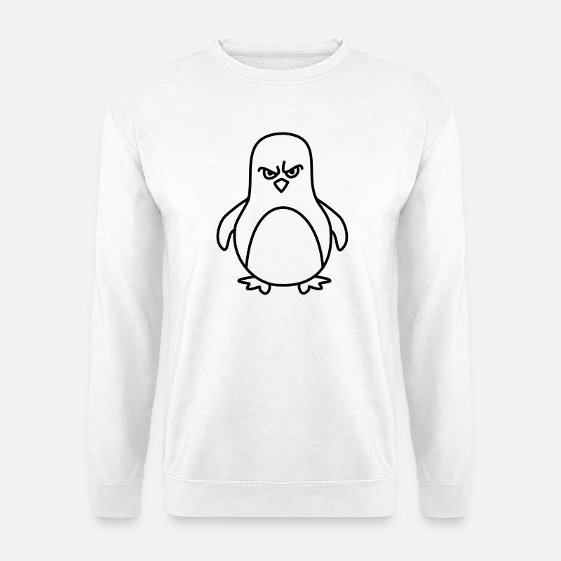 lustiger pinguin - Unisex Pullover - Weiß