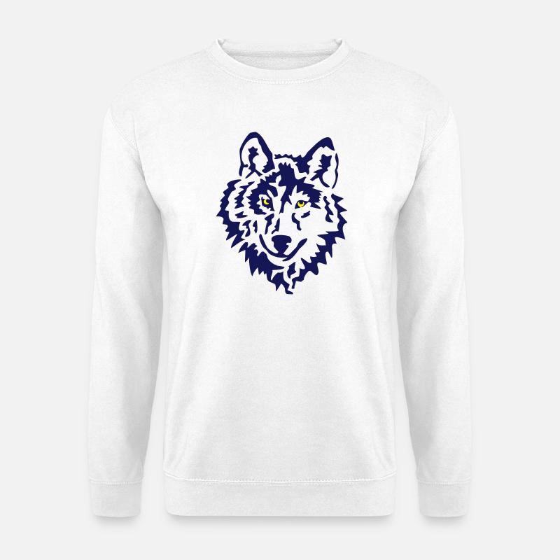 Wolf Raubtier - Unisex Pullover - Weiß