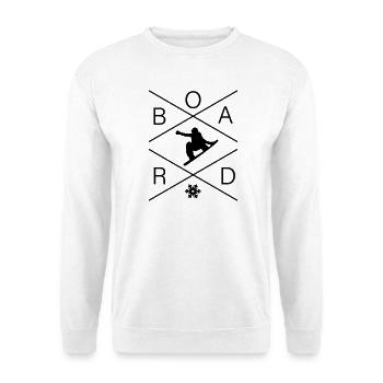 BOARD - Unisex Pullover - Weiß - Vorne