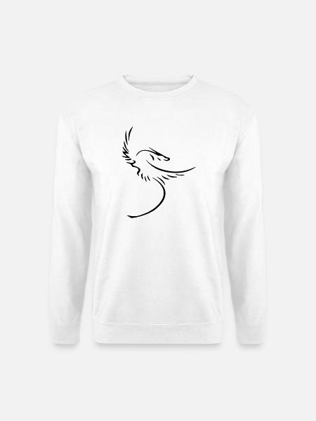 drache figur mythos dragonfly dachensymbol phoenix - Unisex Pullover - Weiß