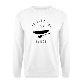canoe - j'peux pas j'ai canoe - je peux pas j'ai - Sweat-shirt Unisexe - blanc - Devant