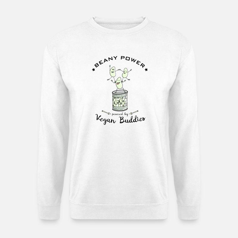 Bohnen Soja vegane Proteine - Unisex Pullover - Weiß