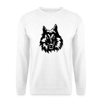 Tervueren head - Unisex Sweatshirt - white - Front