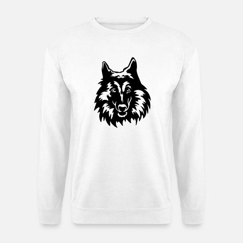 Tervueren Kopf - Unisex Pullover - Weiß