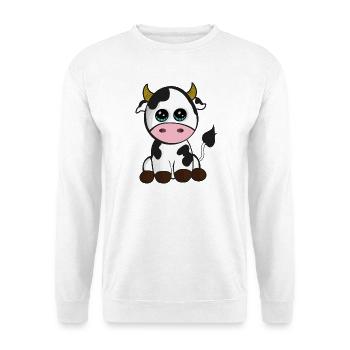 Baby cow - Unisex Sweatshirt - white - Front