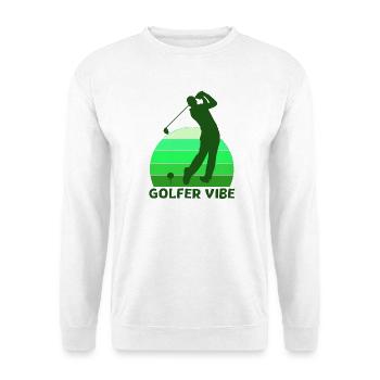 Golf, Golfer, Golfer Vibe - Unisex Pullover - Weiß - Vorne