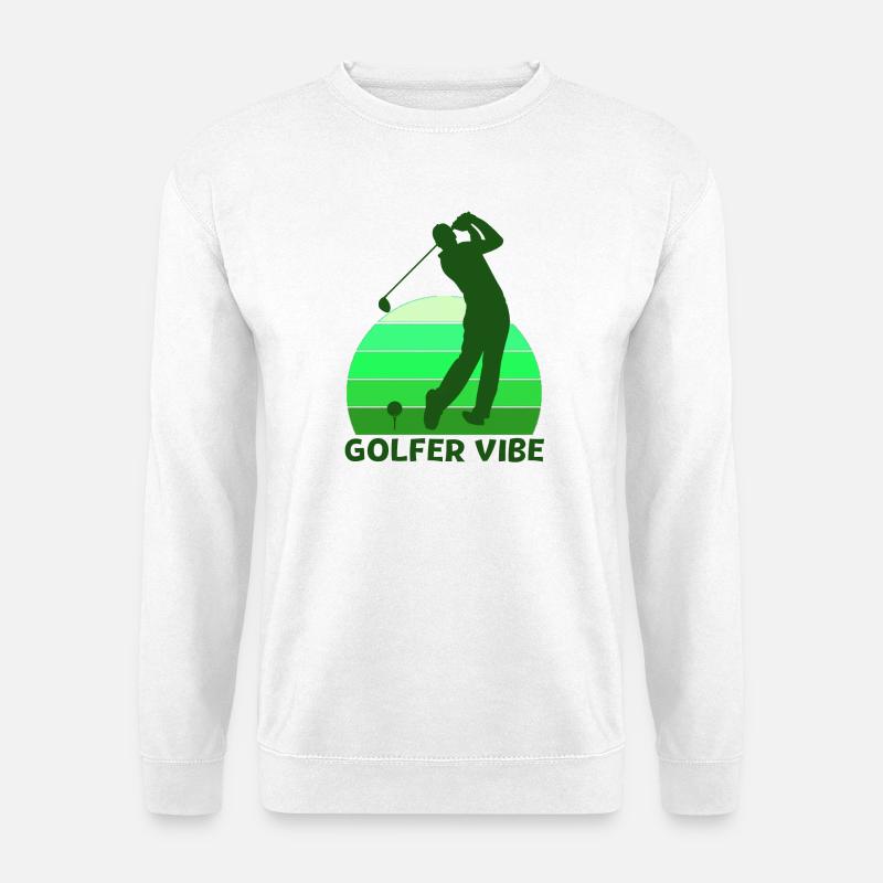 Golf, Golfer, Golfer Vibe - Unisex Pullover - Weiß