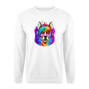 Hund - Unisex Pullover - Weiß - Vorne