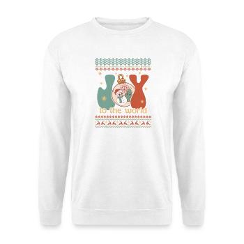 Pull de Noël moche - Sweat-shirt Unisexe - blanc - Devant