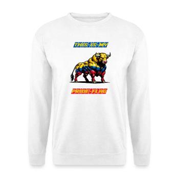 Das ist meine stolze Flagge Kolumbien - Unisex Pullover - Weiß - Vorne
