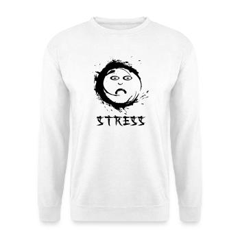 Enzo zen smiley Ensie Stress - Unisex Sweatshirt - white - Front