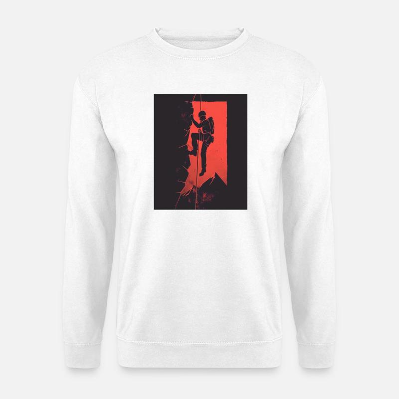 Dunkle Rampe für urbanes Klettern - Unisex Pullover - Weiß