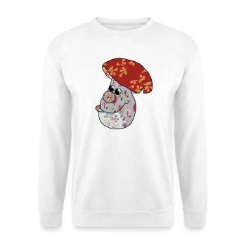 Herbstpilz - Unisex Pullover - Weiß - Vorne