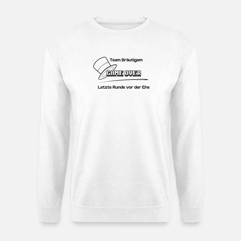 Team Bräutigam Game Over - Unisex Pullover - Weiß