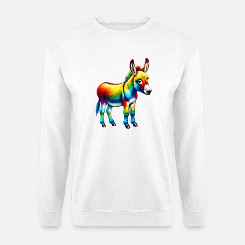 Esel-Maultier - Unisex Pullover - Weiß