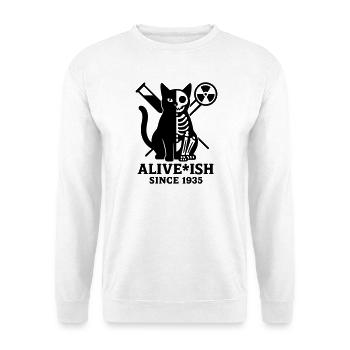 Schrödingers Katze - Unisex Pullover - Weiß - Vorne