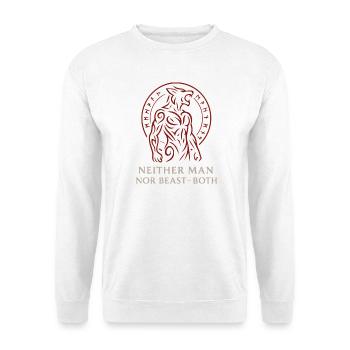 Stammes-Werwolf-Hybrid-Design - Unisex Pullover - Weiß - Vorne
