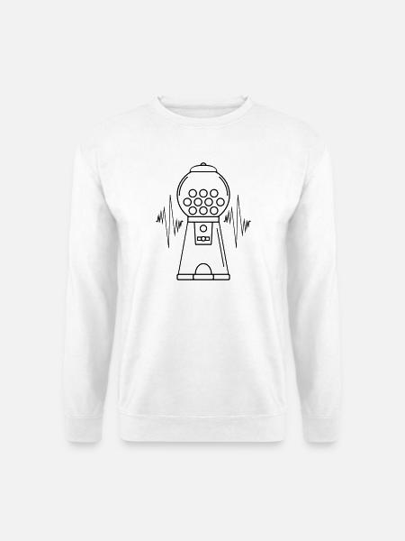 Chewing gum machine Puls - Unisex Sweatshirt - white