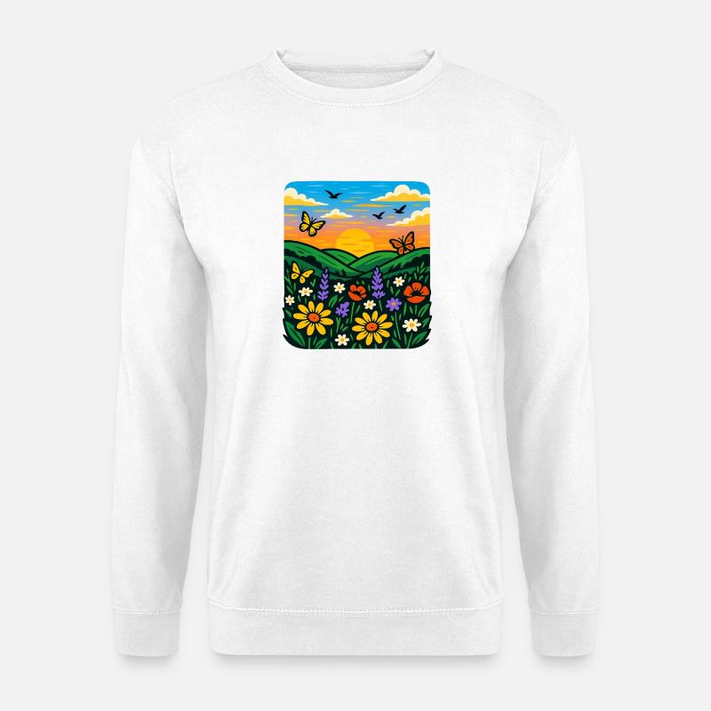 Sommerwiese - Unisex Pullover - Weiß