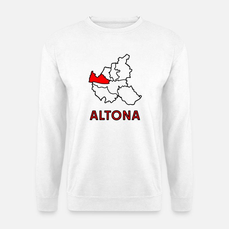 Altona, Stadtteil in Hamburg - Unisex Pullover - Weiß