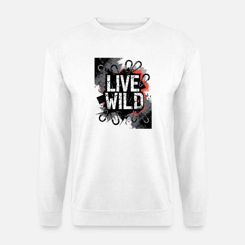 Conception de graffitis sauvages en direct - Sweat-shirt Unisexe - blanc