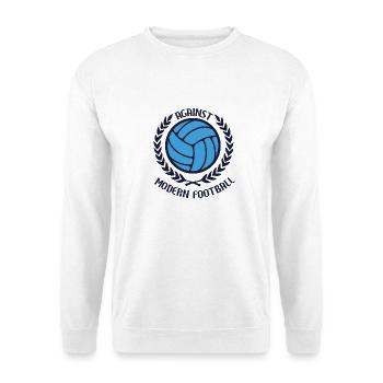 Gegen den modernen Fußball - Unisex Pullover - Weiß - Vorne