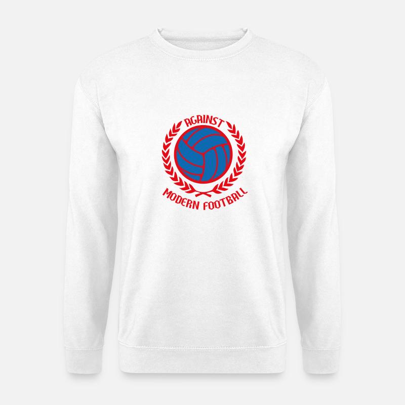 Gegen den modernen Fußball - Unisex Pullover - Weiß