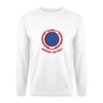 Gegen den modernen Fußball - Unisex Pullover - Weiß - Vorne