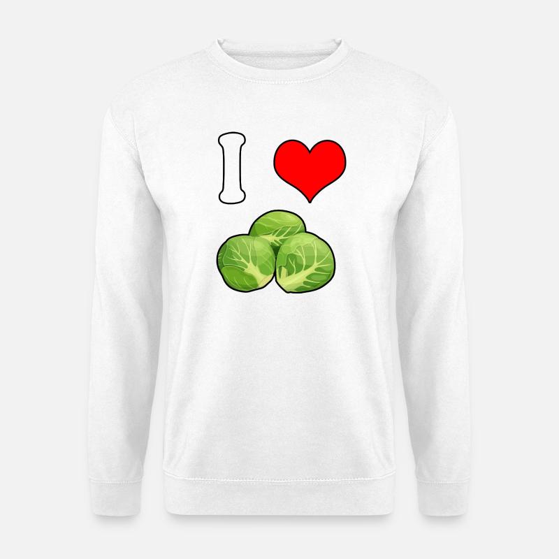Ich Liebe Rosenkohl - Unisex Pullover - Weiß