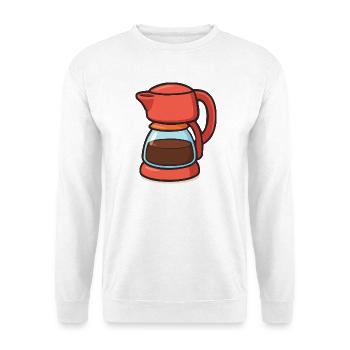 coffee pot - Unisex Sweatshirt - white - Front
