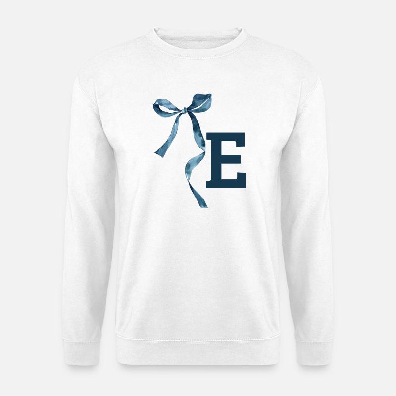Monogramme e idée cadeau  - Sweat-shirt Unisexe - blanc