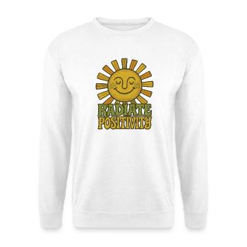 Radiate Positivity Sun Illustration - Unisex Sweatshirt - white - Front