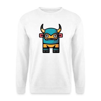Bull Halloween Comic Bull - Unisex Sweatshirt - white - Front
