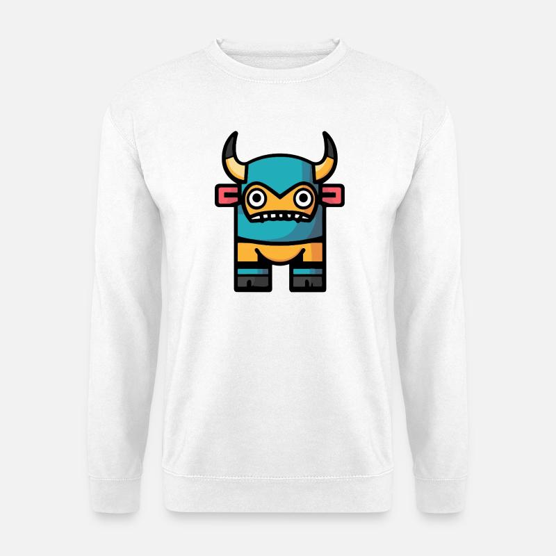 Stier Halloween Comic Bulle - Unisex Pullover - Weiß