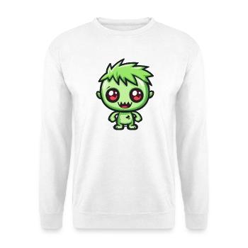 Zombie Halloween Bande dessinée effrayante - Sweat-shirt Unisexe - blanc - Devant