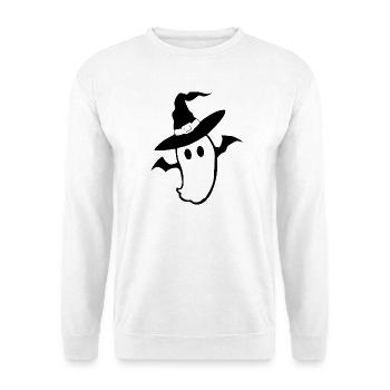 Halloween_T shirt_Gespenst_Kawaii_spooky_cute - Sweat-shirt Unisexe - blanc - Devant