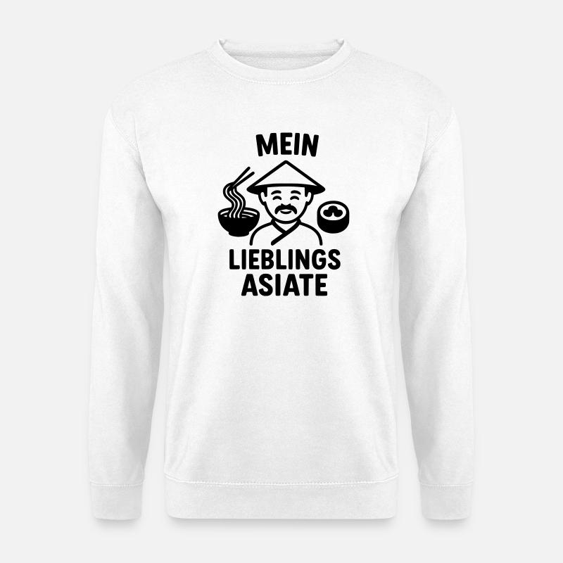 Lieblings Asiate Essen - Unisex Pullover - Weiß