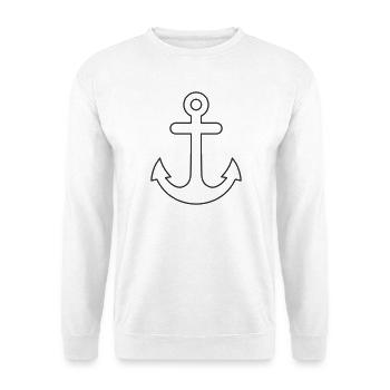 Anker Minimalist Design - Unisex Sweatshirt - white - Front
