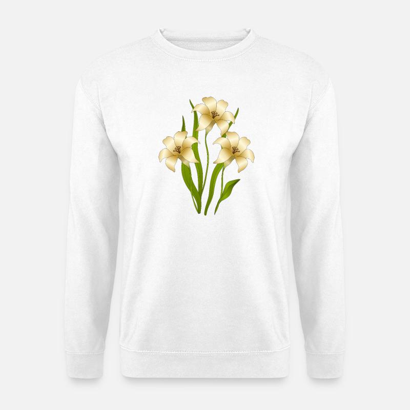 Blumen - Unisex Pullover - Weiß