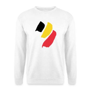 Belgien - Belgische Flagge - Unisex Pullover - Weiß - Vorne