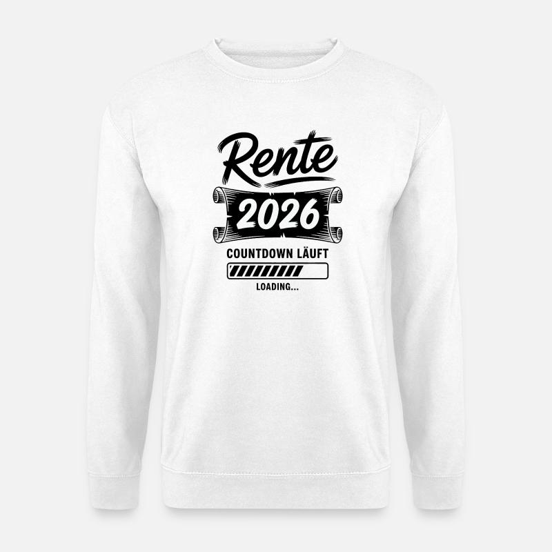 Pension countdown is on - Unisex Sweatshirt - white