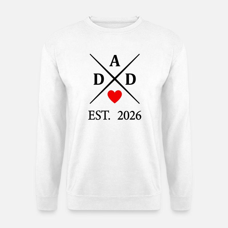 Dad Heart EST. 2026 - Unisex Sweatshirt - white