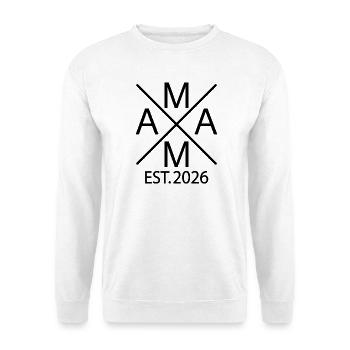 Maman établie en 2026 Proud mom en 2026 - Sweat-shirt Unisexe - blanc - Devant