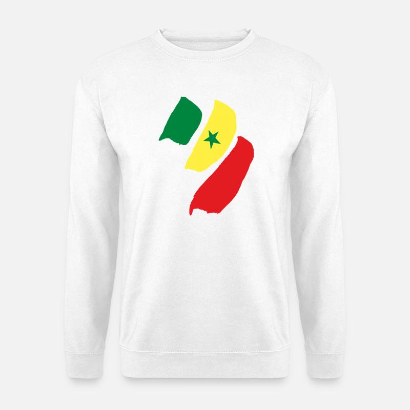 Senegal Flagge - Unisex Pullover - Weiß