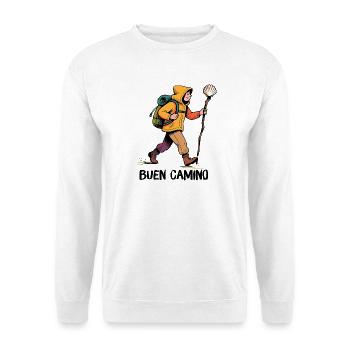 Pèlerin sur le chemin de Compostelle - Sweat-shirt Unisexe - blanc - Devant