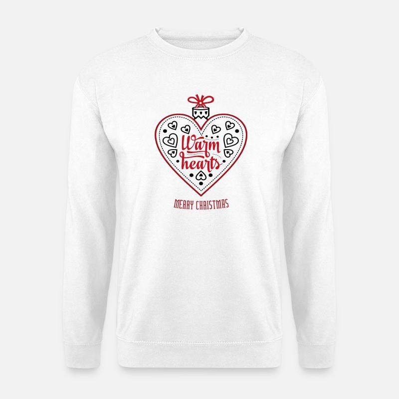 Weihnachtsherz Merry Christmas - Unisex Pullover - Weiß