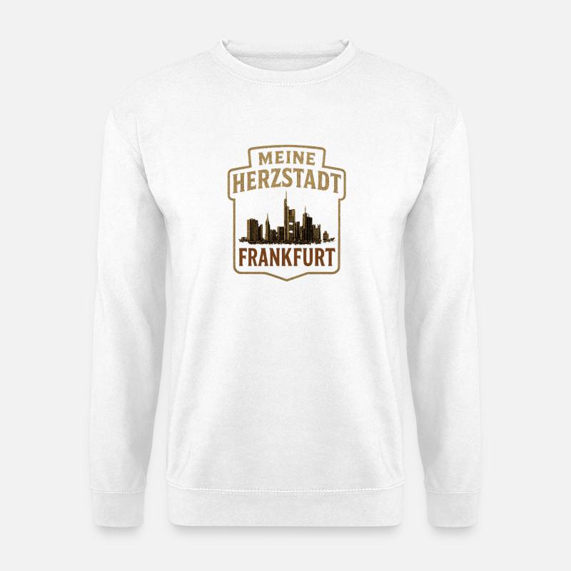 Meine Herzstadt Frankfurt - Unisex Pullover - Weiß