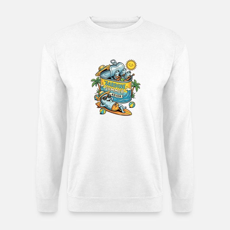 Sardine Summer - Unisex Pullover - Weiß